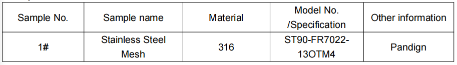 不鏽鋼過濾網304成分分析