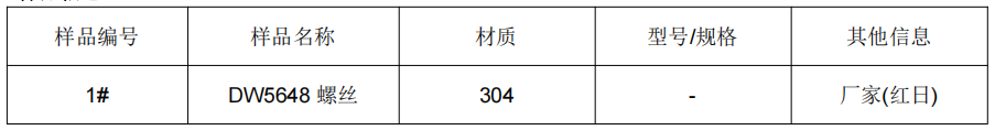 螺絲304不鏽鋼成分分析