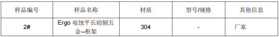 多功能刨絲器框架304不鏽鋼成分分析