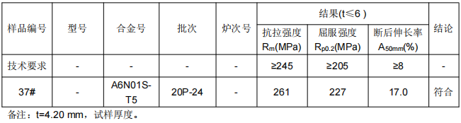 無縫鋁棒φ100鋁合金拉伸試驗