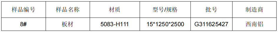 5083-H111鋁板拉伸試驗