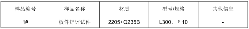 2205/Q235B 雙相不鏽鋼複合板焊接工藝評定-橫向拉伸測試 橫向彎曲測試